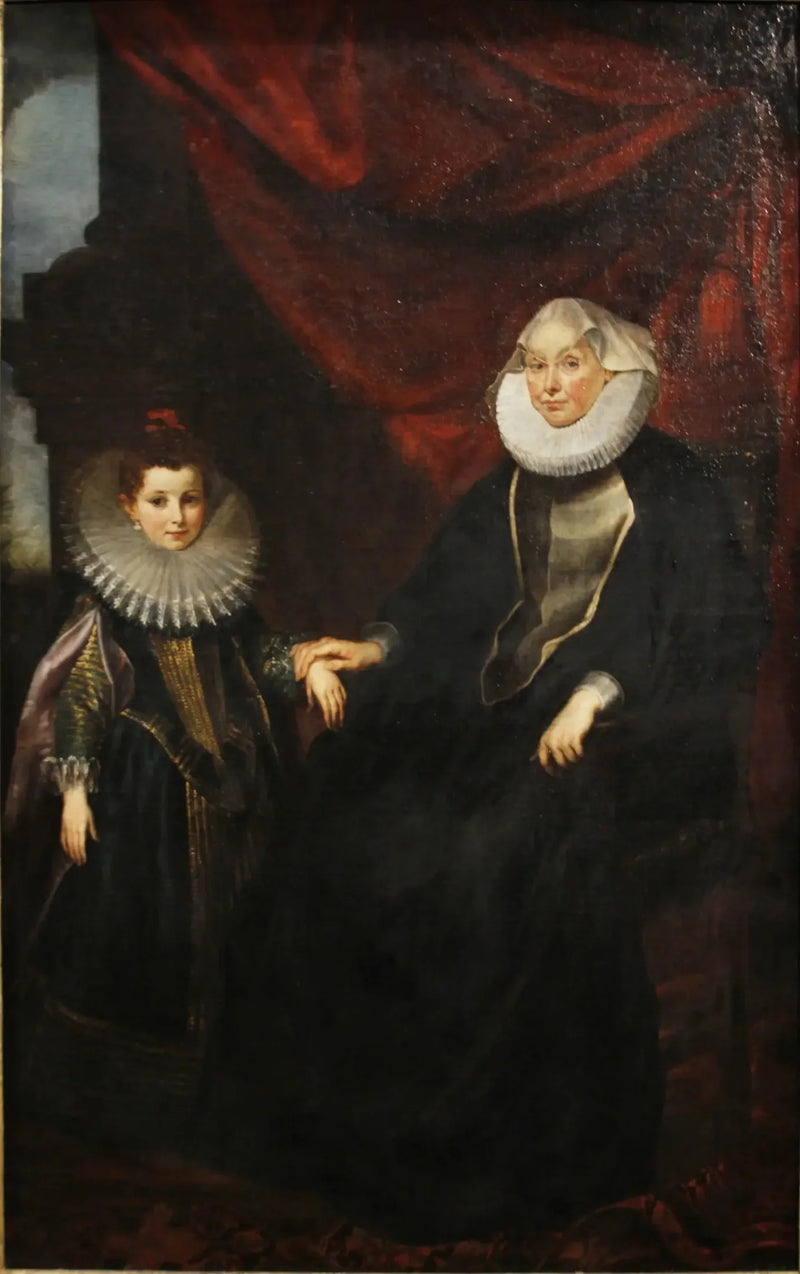 ビアンカ・スピノーラ・インペリアーレ（1554-1622）と彼女の姪マッダレーナ・インペリアーレ - ピーテル・パウル・ルーベンス