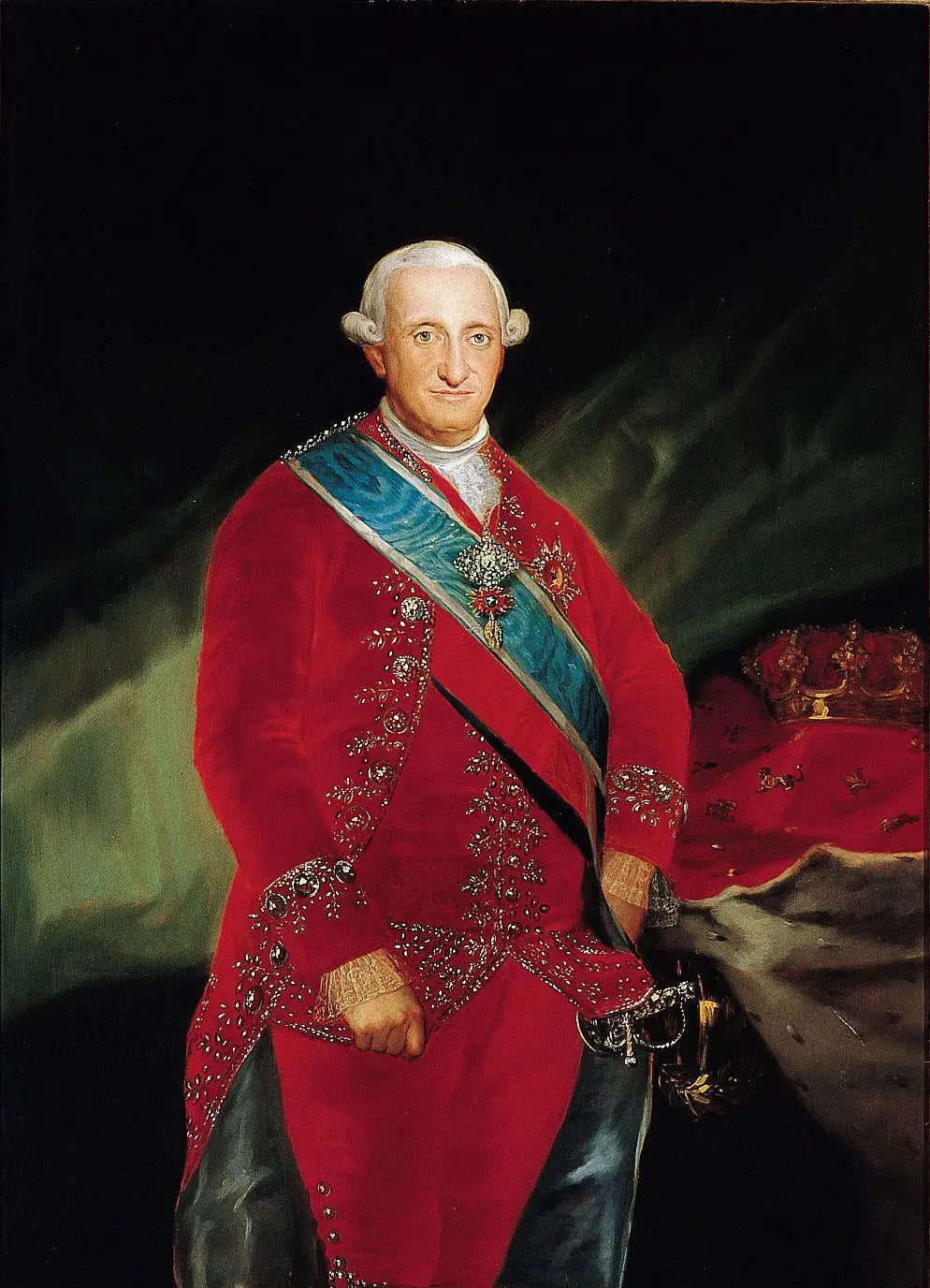 Portrait de Charles IV d'Espagne - Francisco de Goya image 1 reproduction artisanale de tableau