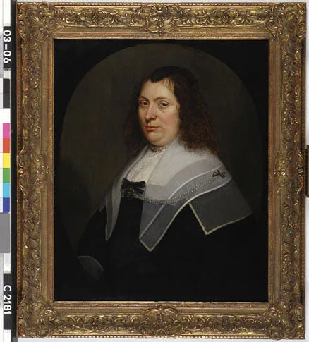 クリスティーナ・ピール（1601年生まれ）の肖像画。コルネリス・ファン・ベヴェレンの妻 - ヘリット・ファン・ホントホルスト