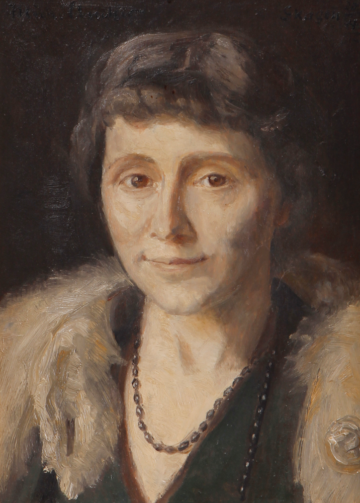 Portrait de Cornelia Elisabeth Bech. - Michael Peter Ancher image 1 copie de tableau peinte à la main