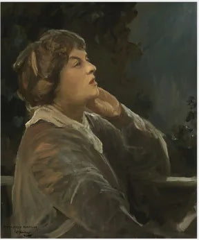 Portrait de Dora Sigerson (Mme Shorter) (vers 1870-1918), poétesse - John Lavery