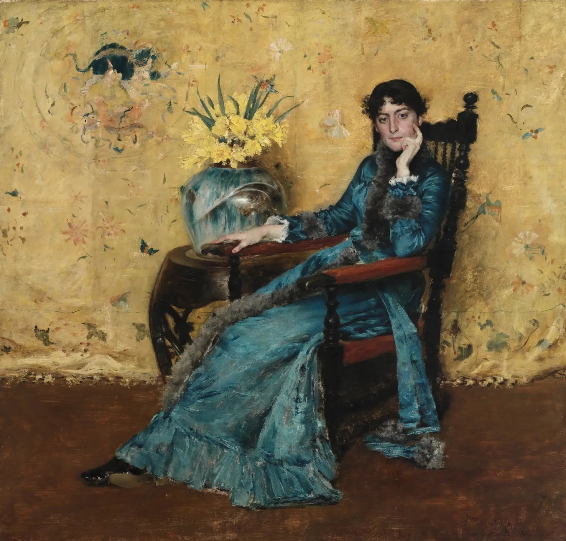 Portrait de Dora Wheeler - William Merritt Chase image 1 tableau peint à l’huile sur toile