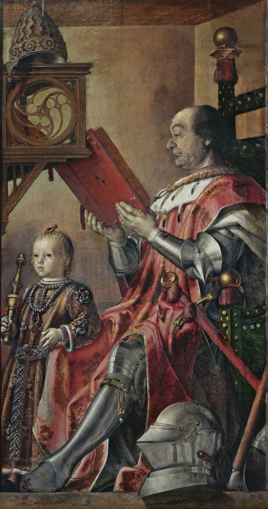 Portrait de Federico da Montefeltro et fils Guidobaldo - Pedro Berruguete image 1 reproduction artisanale de tableau
