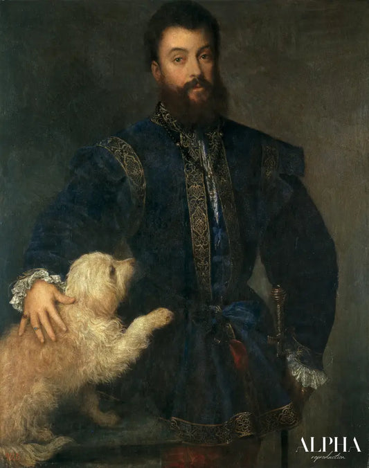 Portrait de Federico II Gonzague - Titien - Reproductions de tableaux et peintures haut de gamme