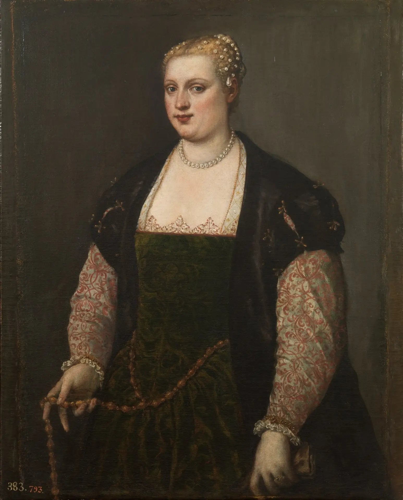 Portrait de femme - Titian image 1 copie de tableau peinte à la main