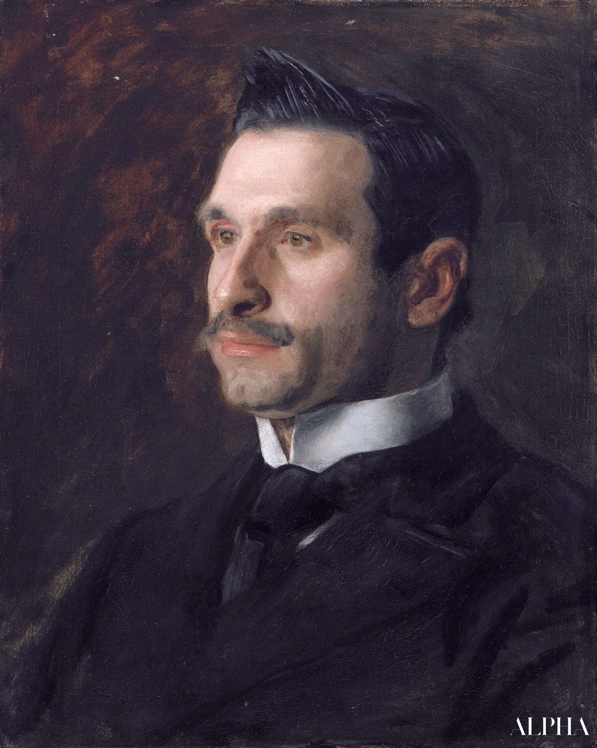 Portrait de Francesco Romano, 1904 - Thomas Eakins - Reproductions de tableaux et peintures haut de gamme