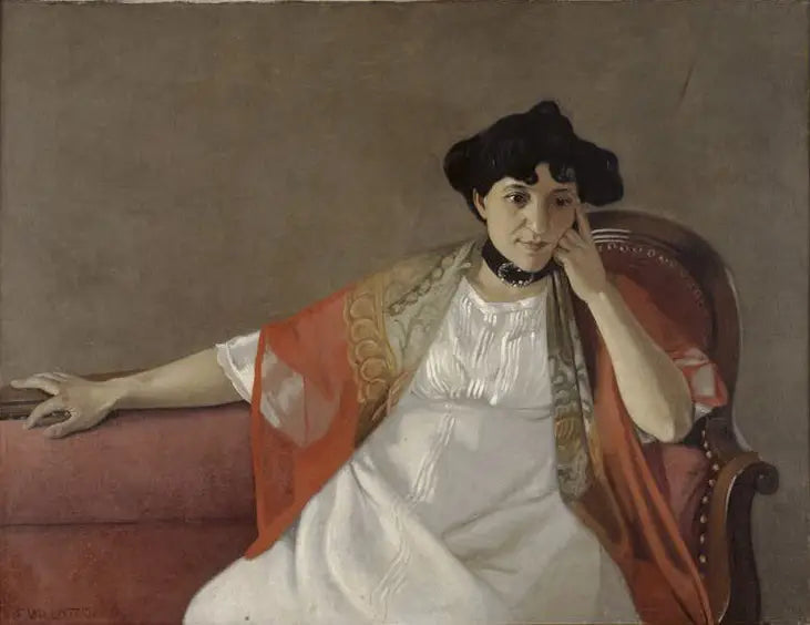 ガブリエル・ヴァロトンの肖像 - フェリックス・ヴァロトン

Source:
Portrait de Gabrielle Vallotton - Félix Vallotton