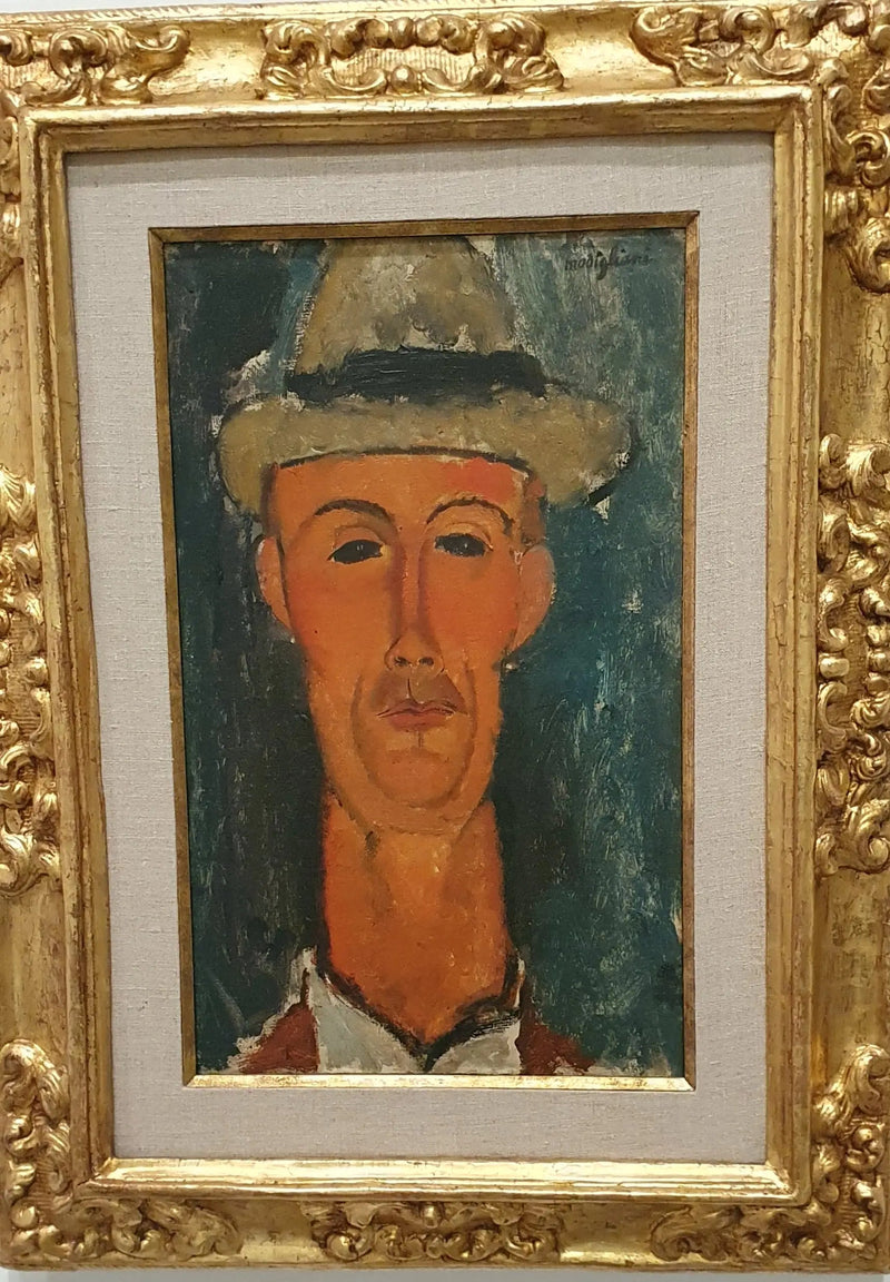 ガストン・モドの帽子をかぶった肖像 - アメデオ・モディリアーニ