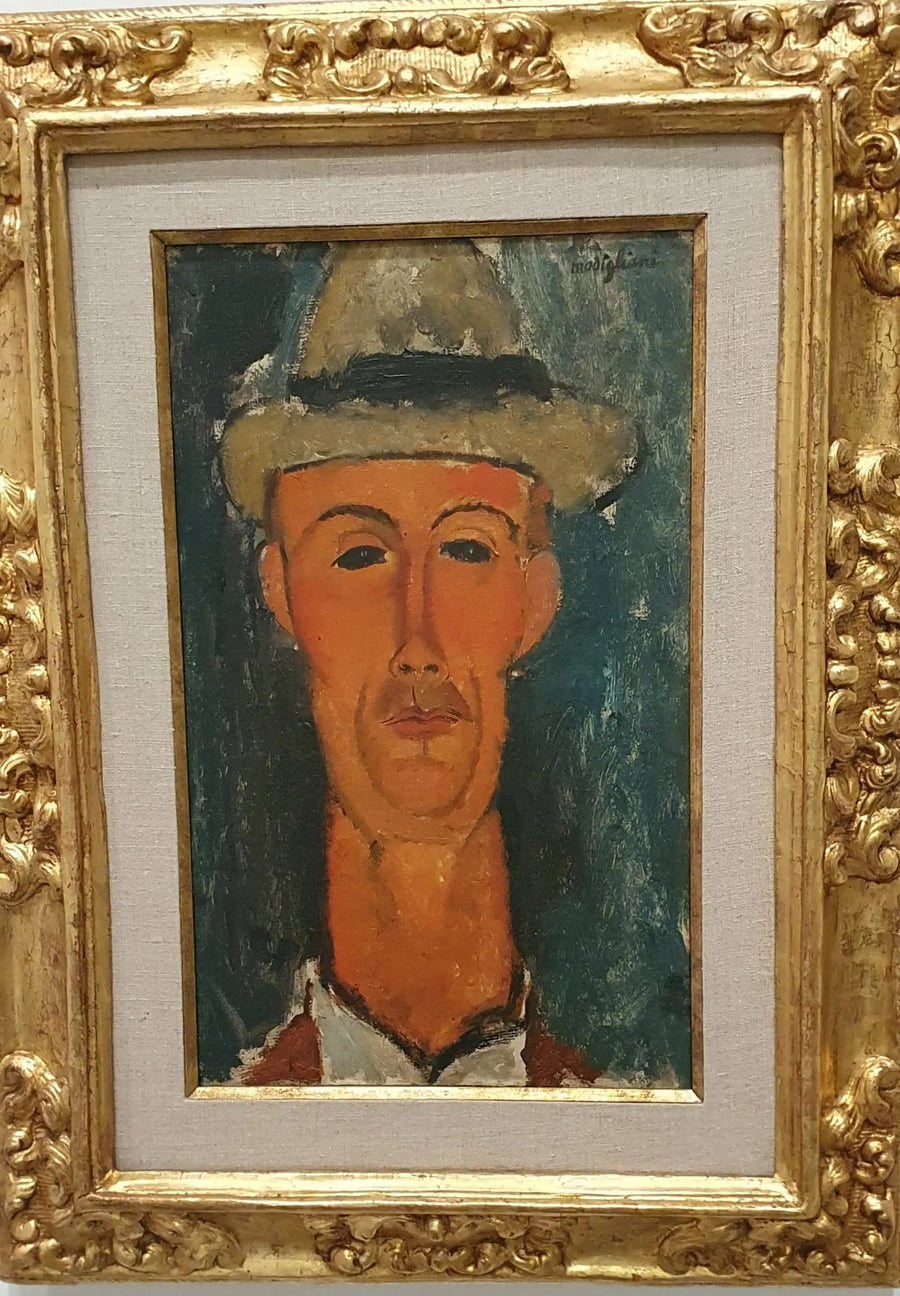 ガストン・モドの帽子をかぶった肖像 - アメデオ・モディリアーニ