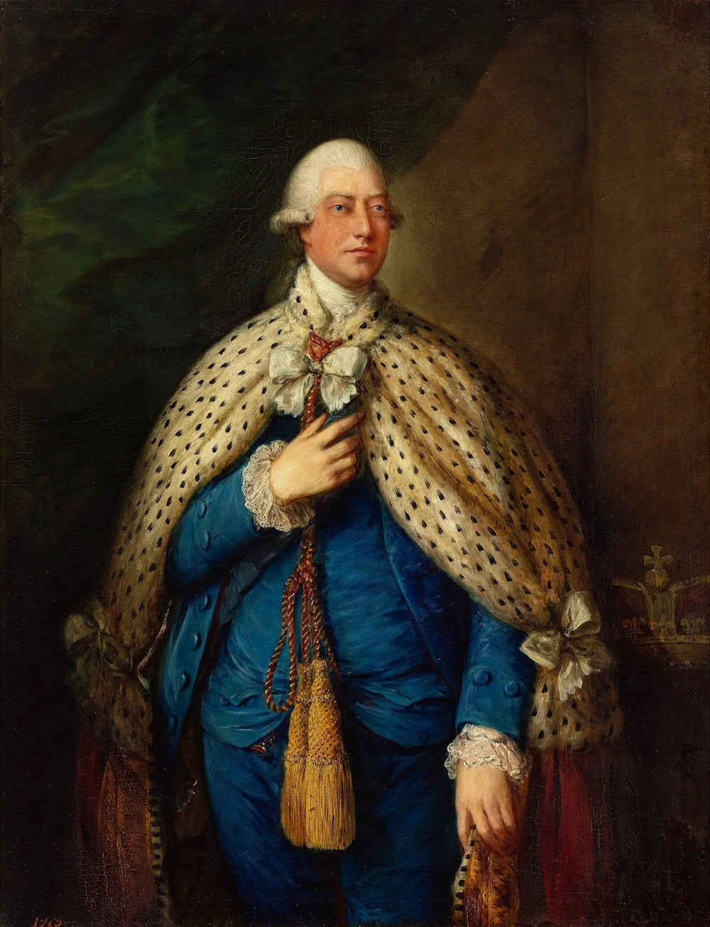Portrait de George III du Royaume-Uni dans des robes parlementaires - Thomas Gainsborough image 1 reproduction artisanale de tableau