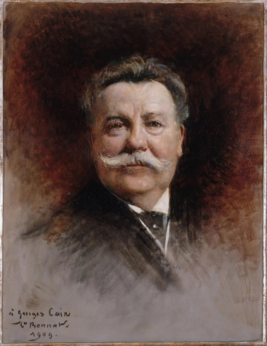 ジョルジュ・ケーン（1853-1919）の肖像画、画家兼文学者 - レオン・ボナ