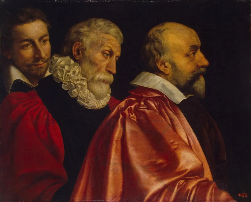 パリ市議会の3人のメンバーのグループポートレート（失われた絵画の断片） - フランス・プルバス・ザ・ヤンガー

Source:
Portrait de groupe de trois membres du Conseil de Paris (fragment du tableau perdu) - Frans Pourbus the Younger