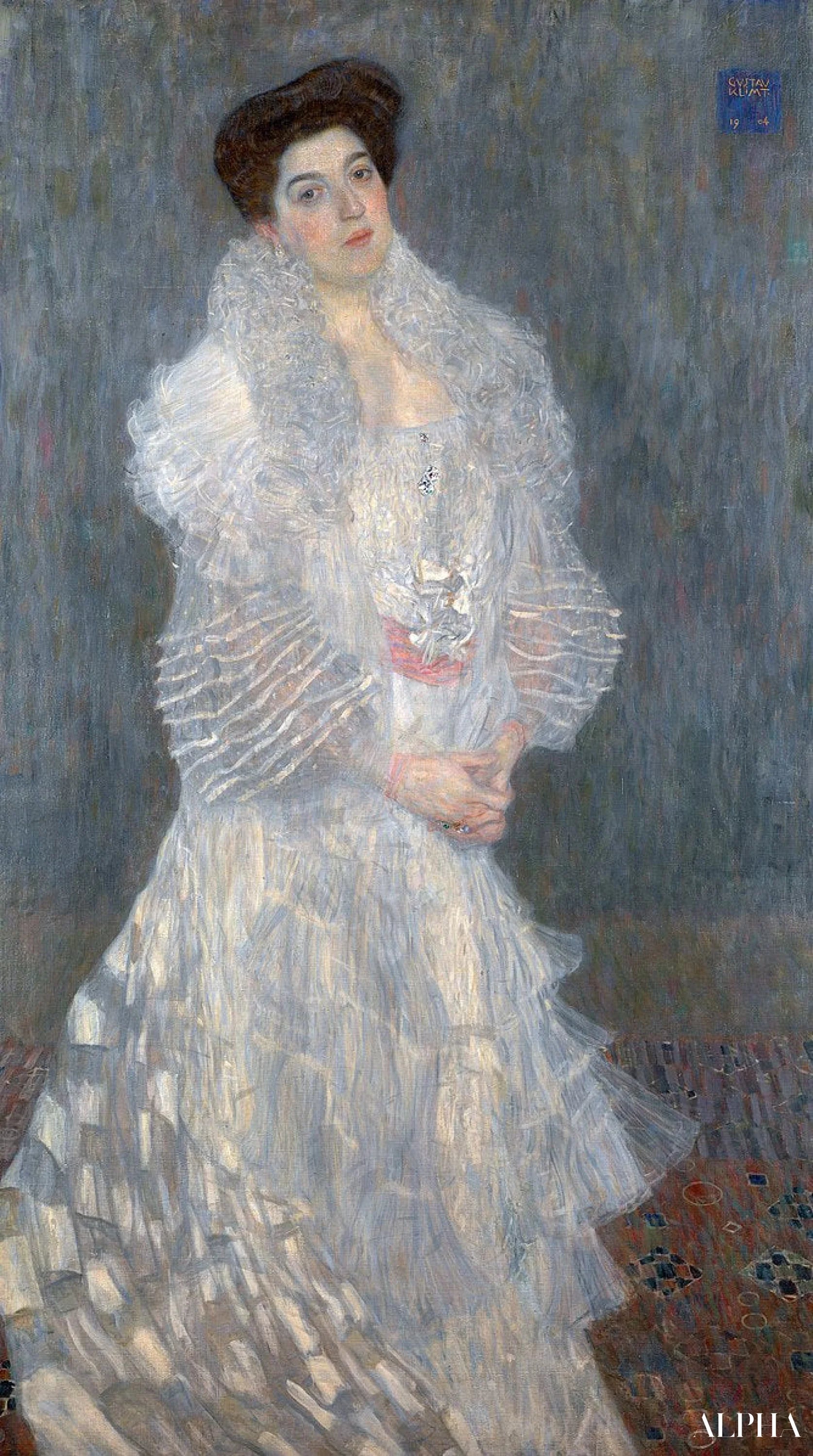 Portrait de Hermine Gallia - Gustav Klimt - Reproductions de tableaux et peintures haut de gamme