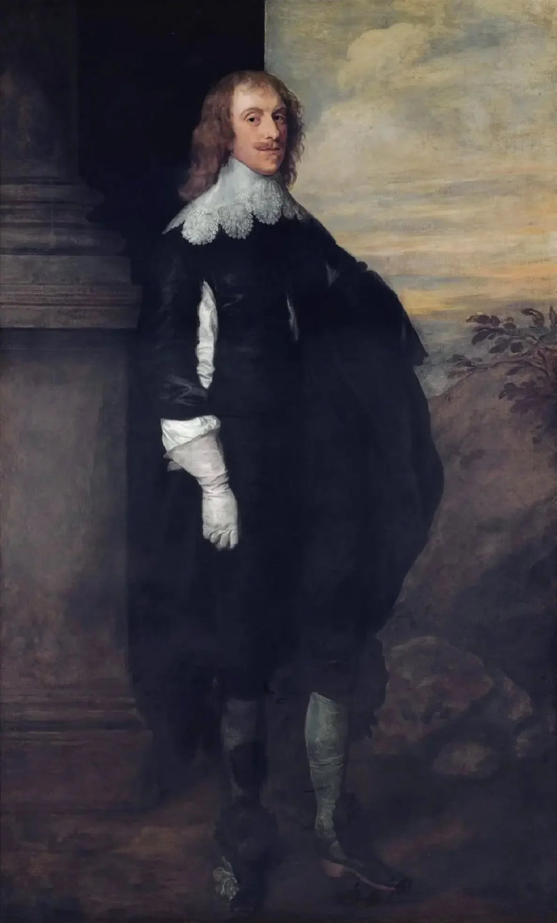 ジェームズ・ヘイ卿、カールスライル伯爵の肖像（約1612-1660） - アントワーヌ・ヴァン・ダイク

Source:
Portrait de James Hay, 2e comte de Carlisle (vers 1612-1660) - Antoine van Dyck