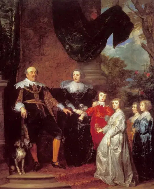 ヤン8世（若い）の肖像、ナッサウ＝ジーゲン伯爵とその家族 - アントワーヌ・ヴァン・ダイク

Source:
Portrait de Jan VIII (le Jeune), comte de Nassau-Siegen, avec sa famille - Antoine van Dyck