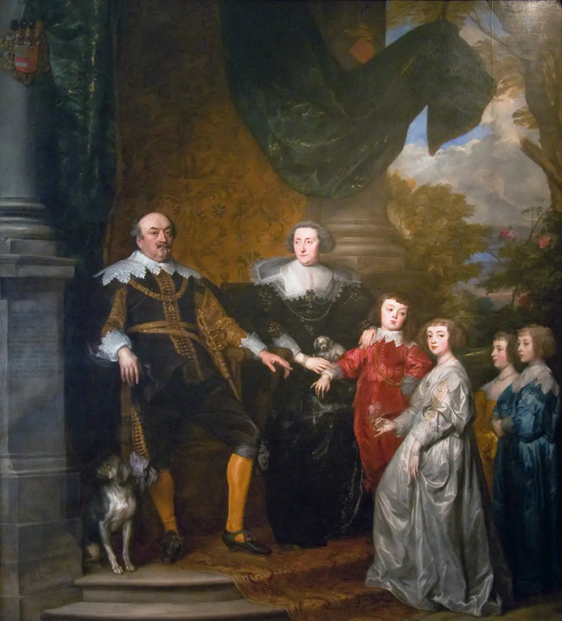 ナッサウ＝ジーゲン伯爵ジャンの肖像とその家族 - アントワーヌ・ヴァン・ダイク

Source:
Portrait de Jean, comte de Nassau-Siegen avec sa famille - Antoine van Dyck