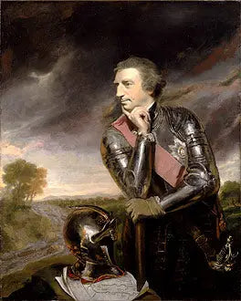 ジェフリー・アマハース（1717-1797）の肖像、イギリスの将軍 - ジョシュア・レイノルズ