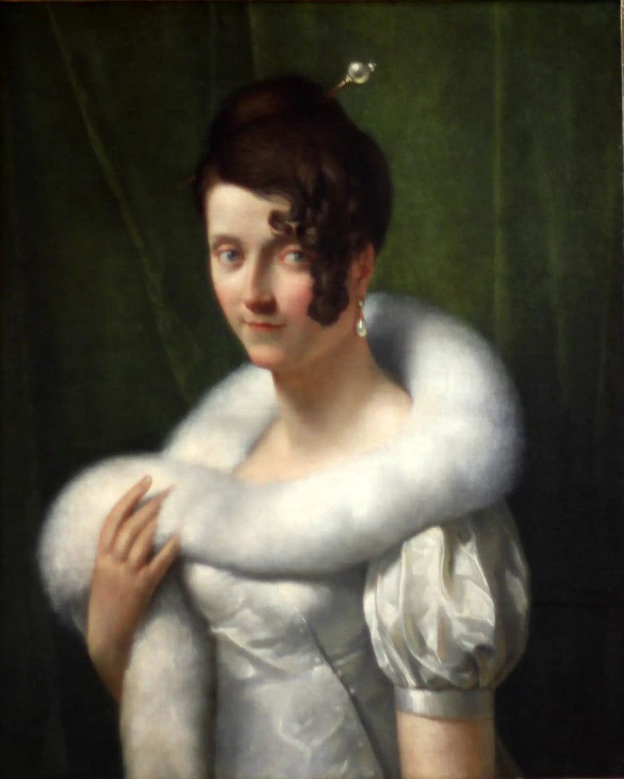 若い女性の肖像画（ボア付き） - フランソワ・ジェラール

Source:
Portrait de jeune femme au boa - François Gérard