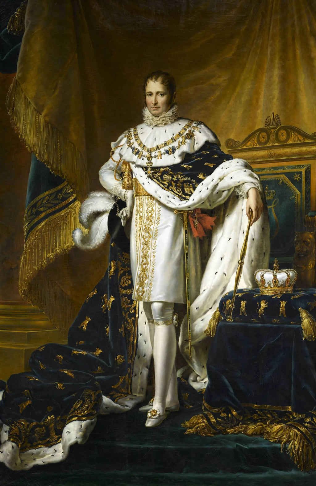 Portrait de Joseph, roi d'Espagne - François Gérard image 1 reproduction artisanale de tableau