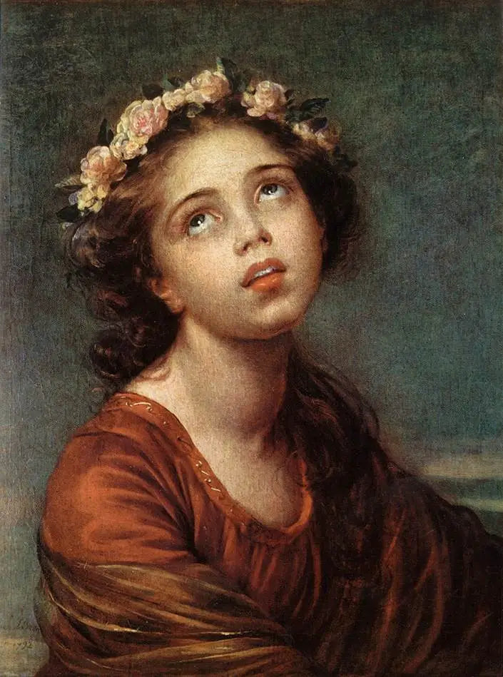 バストのジュリー・ルブラン、バラの冠をかぶる - エリザベス・ヴィジェ・ルブラン

Source:
Portrait de Julie Lebrun portant une couronne de roses - Élisabeth Vigée Le Brun