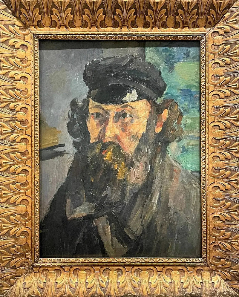 帽子をかぶった画家の肖像 - ポール・セザンヌ