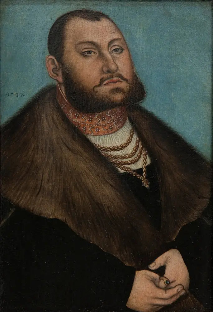 ザクセンの寛大な選挙人ジャン・フレデリックの肖像（1503-1554） - ルーカス・クラナッハ・ザ・エルダー