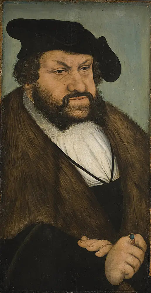 サクス＝ヴァン・リュッケンの選挙人ジャン・ル・コンスタントの肖像画（1468-1532） - ルーカス・クラナッハ・ザ・エルダー