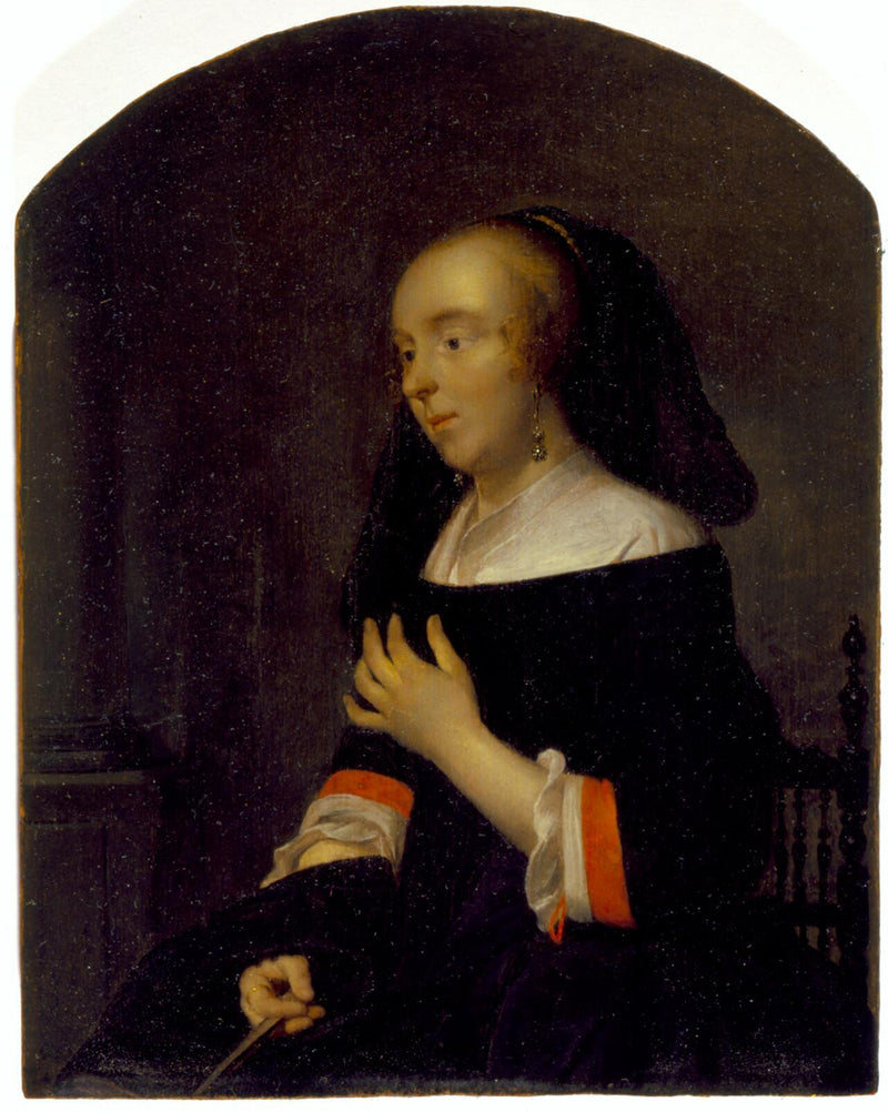 Portrait de l'épouse de Metsu - Gabriel Metsu