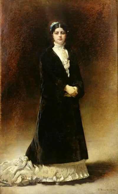 Portrait de la comtesse Emanuella Pignatelli Potocka - Léon Bonnat - Alpha Reproduction
