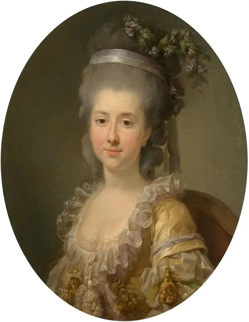 ウルスラ・ポトツカ伯爵夫人の肖像、ザモイスカ夫人（約1750年-1808/16年） - エリザベット・ヴィジェ＝ルブラン

Source:
Portrait de la comtesse Urszula Potocka, née Zamoyska (vers 1750-1808/16) - Élisabeth Vigée Le Brun