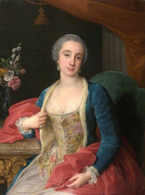 スフォルツァ・チェザリーニ公爵夫人の肖像（1765年没） - ポンペオ・バトーニ
