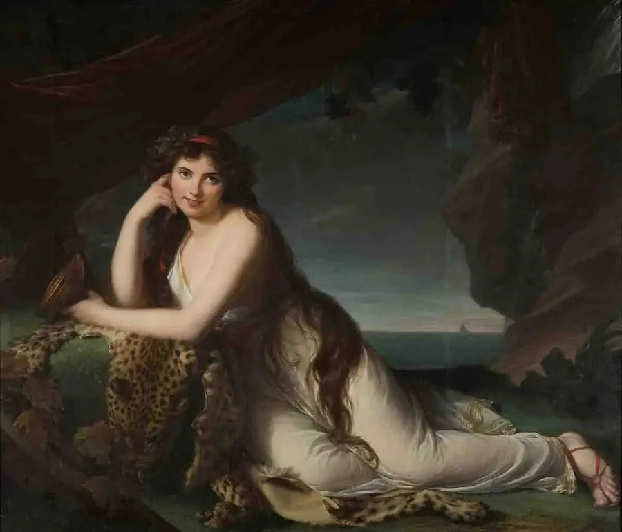レディ・ハミルトン（1761-1815）の肖像画 - エリザベス・ヴィジェ・ル・ブラン

Source:
Portrait de Lady Hamilton (1761-1815) - Élisabeth Vigée Le Brun