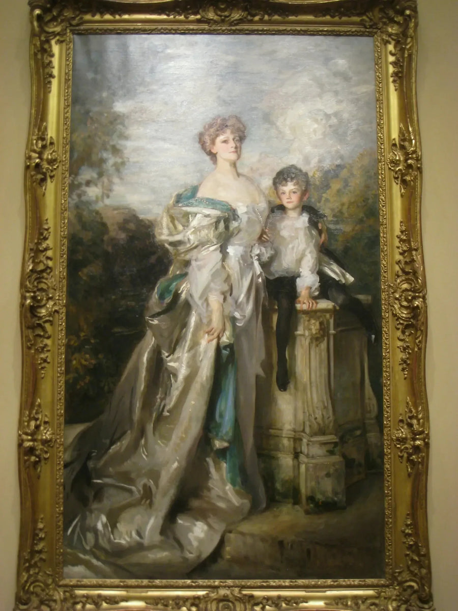 ウォリック夫人と彼女の息子の肖像 - ジョン・シンガー・サージェント