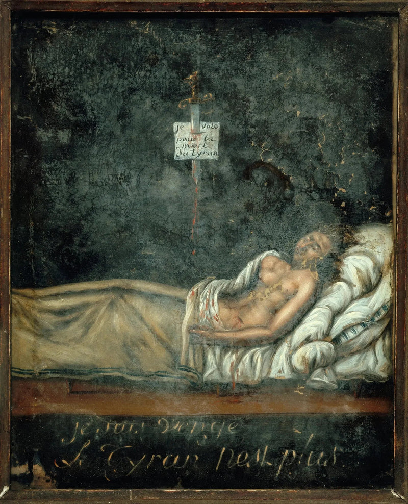 ルイ＝ミシェル・ル・ペレティエ・ド・サン＝ファルジョー（1760-1793）の肖像、死の床にて - ジャック＝ルイ・ダヴィッド
