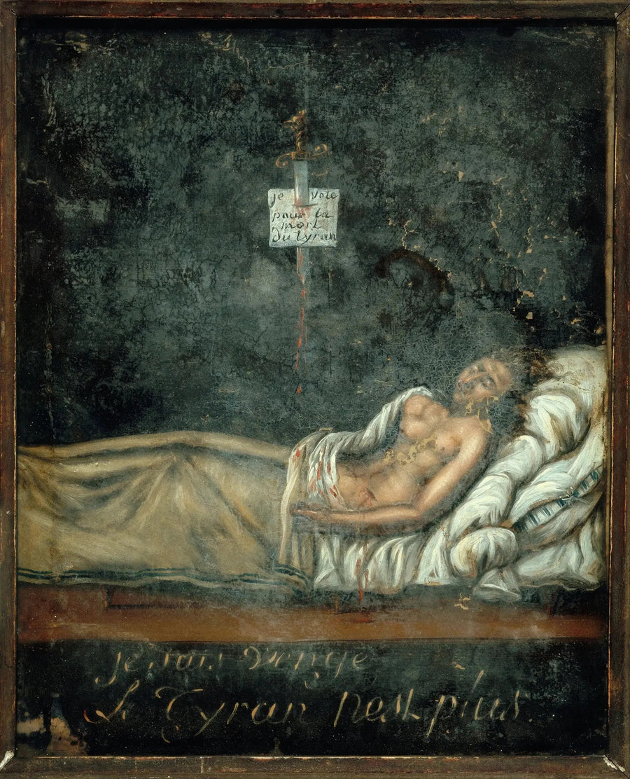 ルイ＝ミシェル・ル・ペレティエ・ド・サン＝ファルジョー（1760-1793）の肖像、死の床にて - ジャック＝ルイ・ダヴィッド