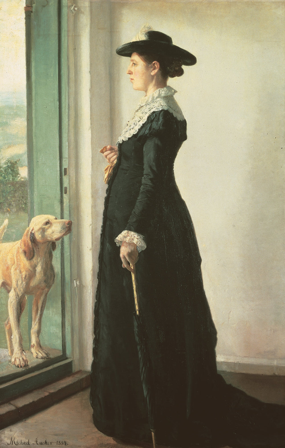 Portrait de ma femme - Michael Peter Ancher image 1 copie peinte à la main à l’huile