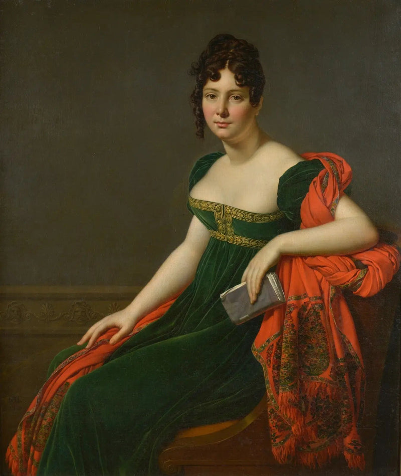 オーギュスティーヌ・ベルタン・ド・ヴォーの肖像画 - アンヌ＝ルイ・ジロデ

Source:
Portrait de Madame Augustine Bertin de Veaux - Anne-Louis Girodet