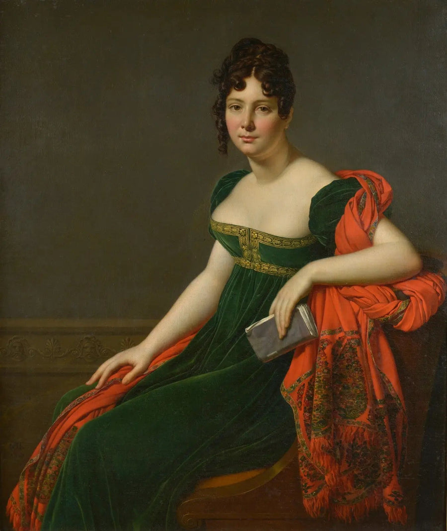 オーギュスティーヌ・ベルタン・ド・ヴォーの肖像画 - アンヌ＝ルイ・ジロデ

Source:
Portrait de Madame Augustine Bertin de Veaux - Anne-Louis Girodet