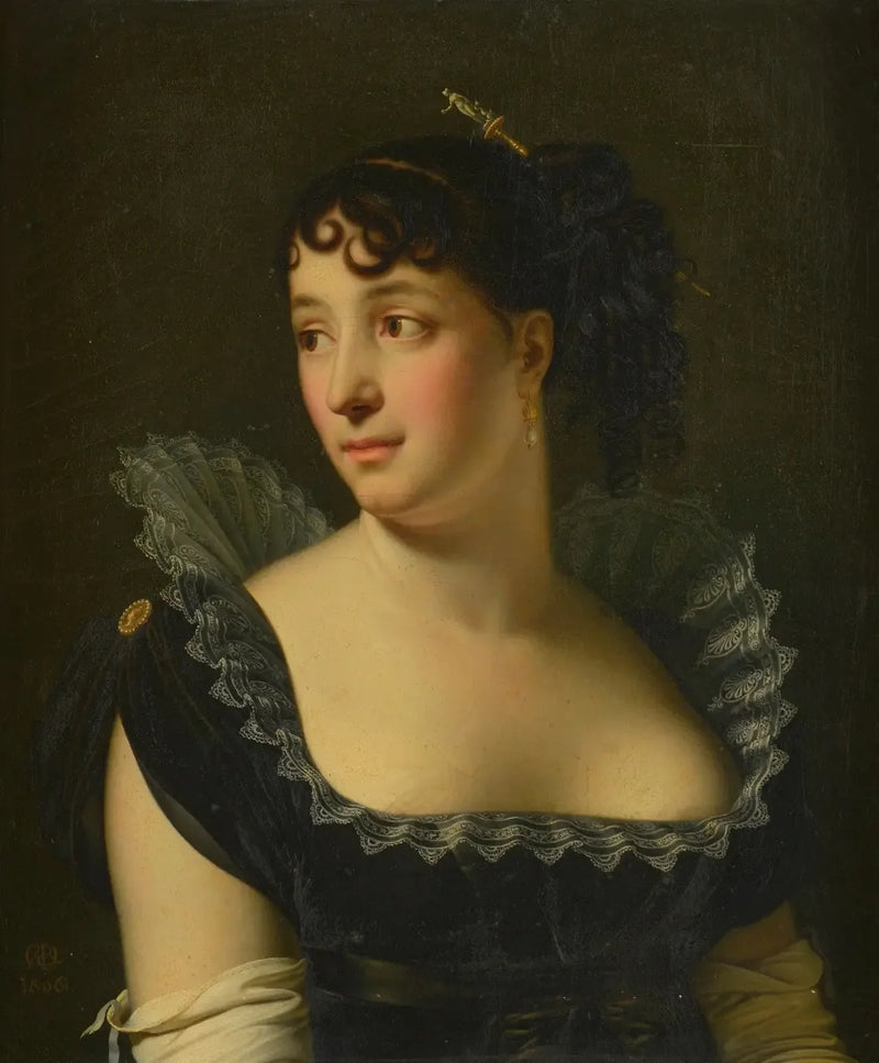 ヴェックス夫人ベルトンの胸像の肖像 - アンヌ＝ルイ・ジロデ

Source:
Portrait de Madame Bertin de Veaux en buste - Anne-Louis Girodet