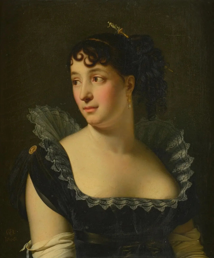 ヴェックス夫人ベルトンの胸像の肖像 - アンヌ＝ルイ・ジロデ

Source:
Portrait de Madame Bertin de Veaux en buste - Anne-Louis Girodet
