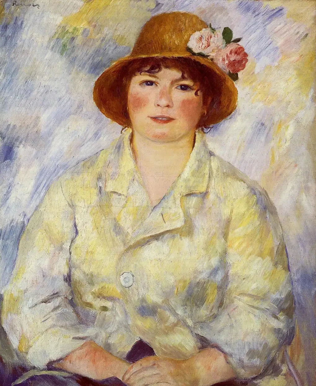 portrait de madame Renoir - Pierre-Auguste Renoir image 1 copie de tableau peinte à la main