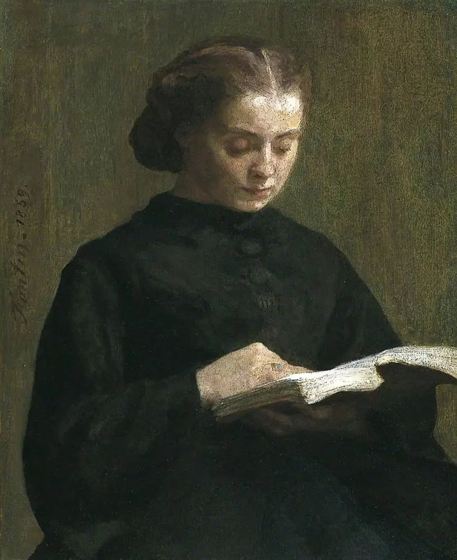 マドモワゼル・マリー・ファンタン＝ラトゥールの肖像 - アンリ・ファンタン＝ラトゥール

Source:
Portrait de Mademoiselle Marie Fantin-Latour - Henri Fantin-Latour