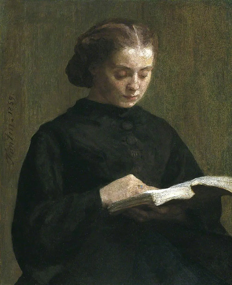 マドモワゼル・マリー・ファンタン＝ラトゥールの肖像 - アンリ・ファンタン＝ラトゥール

Source:
Portrait de Mademoiselle Marie Fantin-Latour - Henri Fantin-Latour