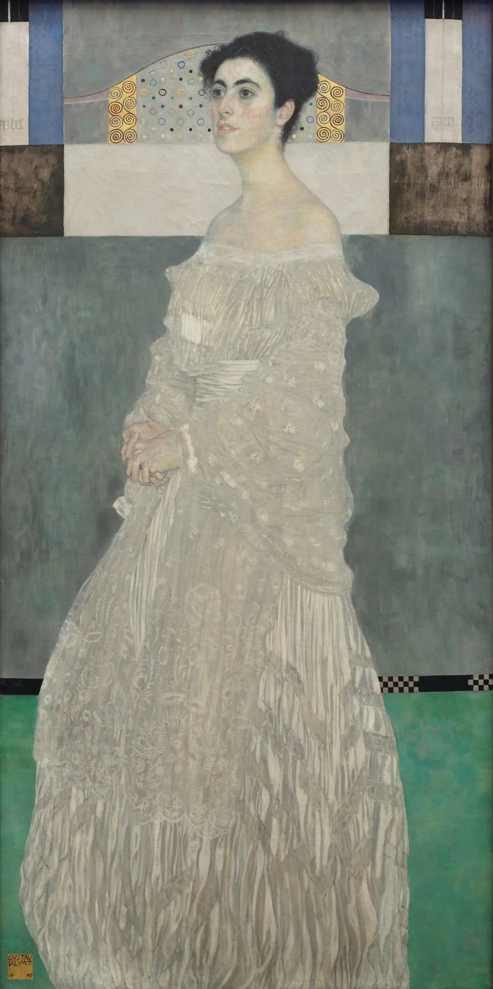 Portrait de Margarethe Stonborough-Wittgenstein - Gustav Klimt image 1 copie peinte à la main à l’huile