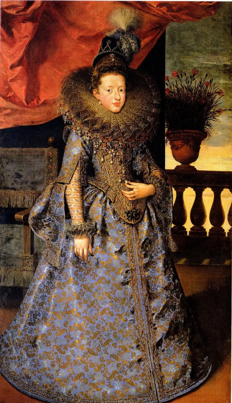マルゲリータ・ゴンザガ（1591年–1632年）の肖像 - フランス・プルブス・ザ・ヤンガー

Source:
Portrait de Margherita Gonzaga (1591–1632), princesse de Mantoue - Frans Pourbus the Younger