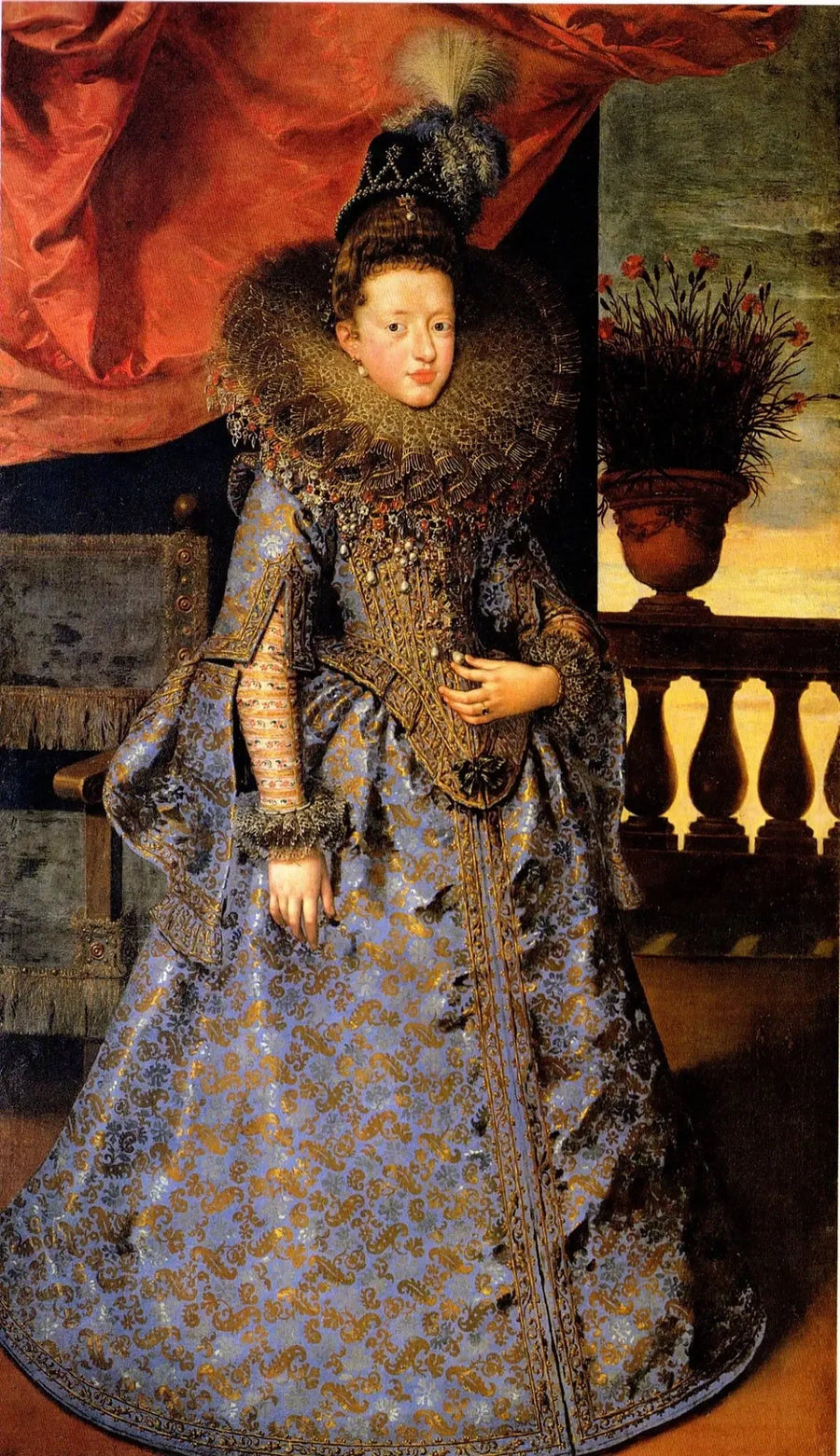 マルゲリータ・ゴンザガ（1591年–1632年）の肖像 - フランス・プルブス・ザ・ヤンガー

Source:
Portrait de Margherita Gonzaga (1591–1632), princesse de Mantoue - Frans Pourbus the Younger