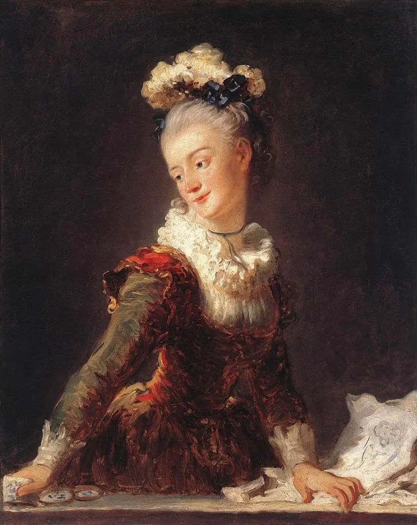 マリー＝アン＝エレオノール、グラーヴ伯爵夫人（1730-1807）の肖像 - ジャン＝オノレ・フラゴナール