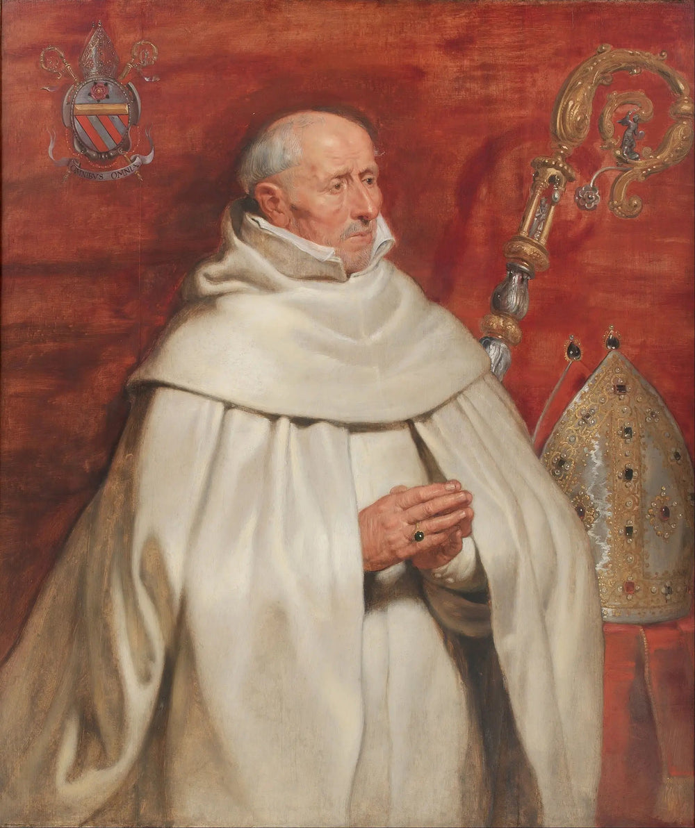 Portrait de Matthaeus Yrsselius (1541-1629), abbé de l'abbaye Saint-Michel d'Anvers - Peter Paul Rubens image 1 reproduction artisanale de tableau