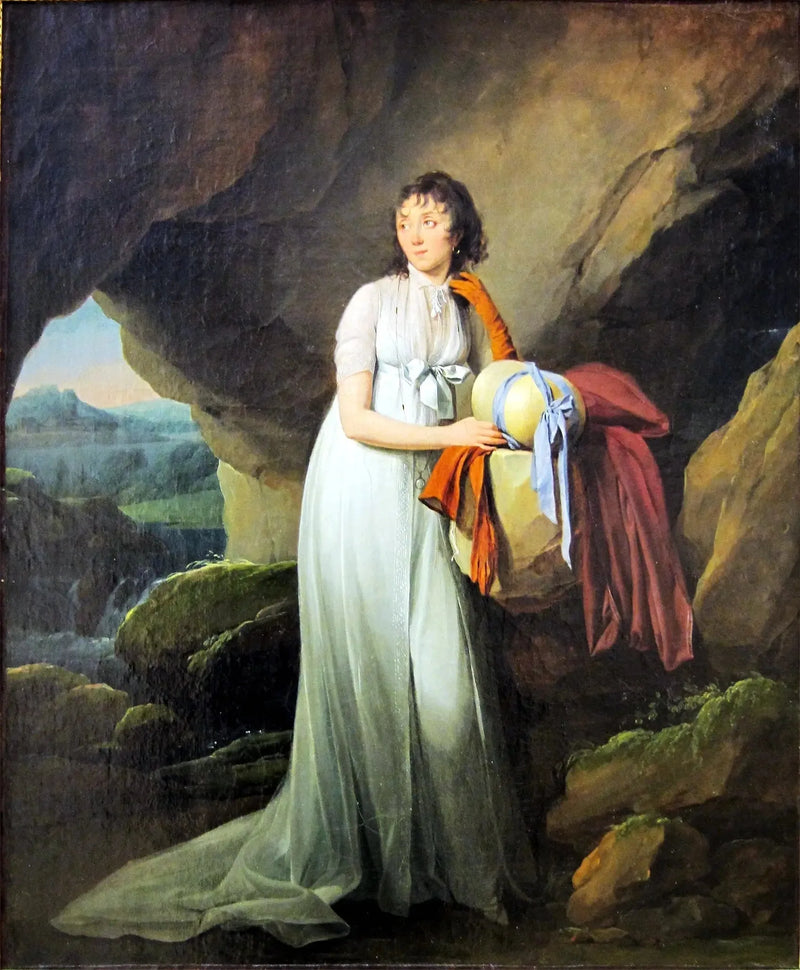 オークール・ド・サン＝ジュスト夫人の肖像 - ルイ＝レオポルド・ボイリー

Source:
Portrait de Mme d'Aucourt de Saint-Just - Louis-Léopold Boilly