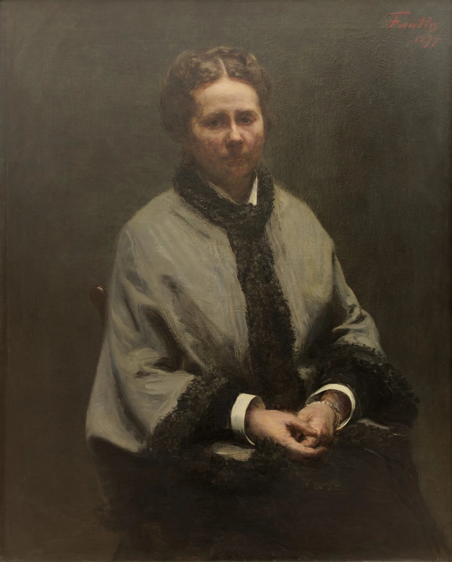ファンティン＝ラトゥール夫人の肖像 - アンリ・ファンティン＝ラトゥール

Source:
Portrait de Mme Fantin-Latour - Henri Fantin-Latour